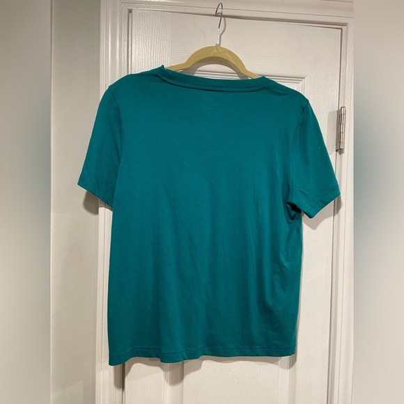 NWOT J. Crew Essentials Size S Teal Blue Cotton Crew Neck Tee Shirt - Picture 6 of 11